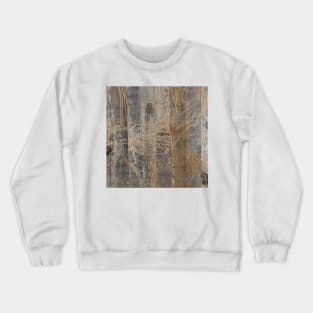 whimsical daisy flower engraved wood barnwood Crewneck Sweatshirt